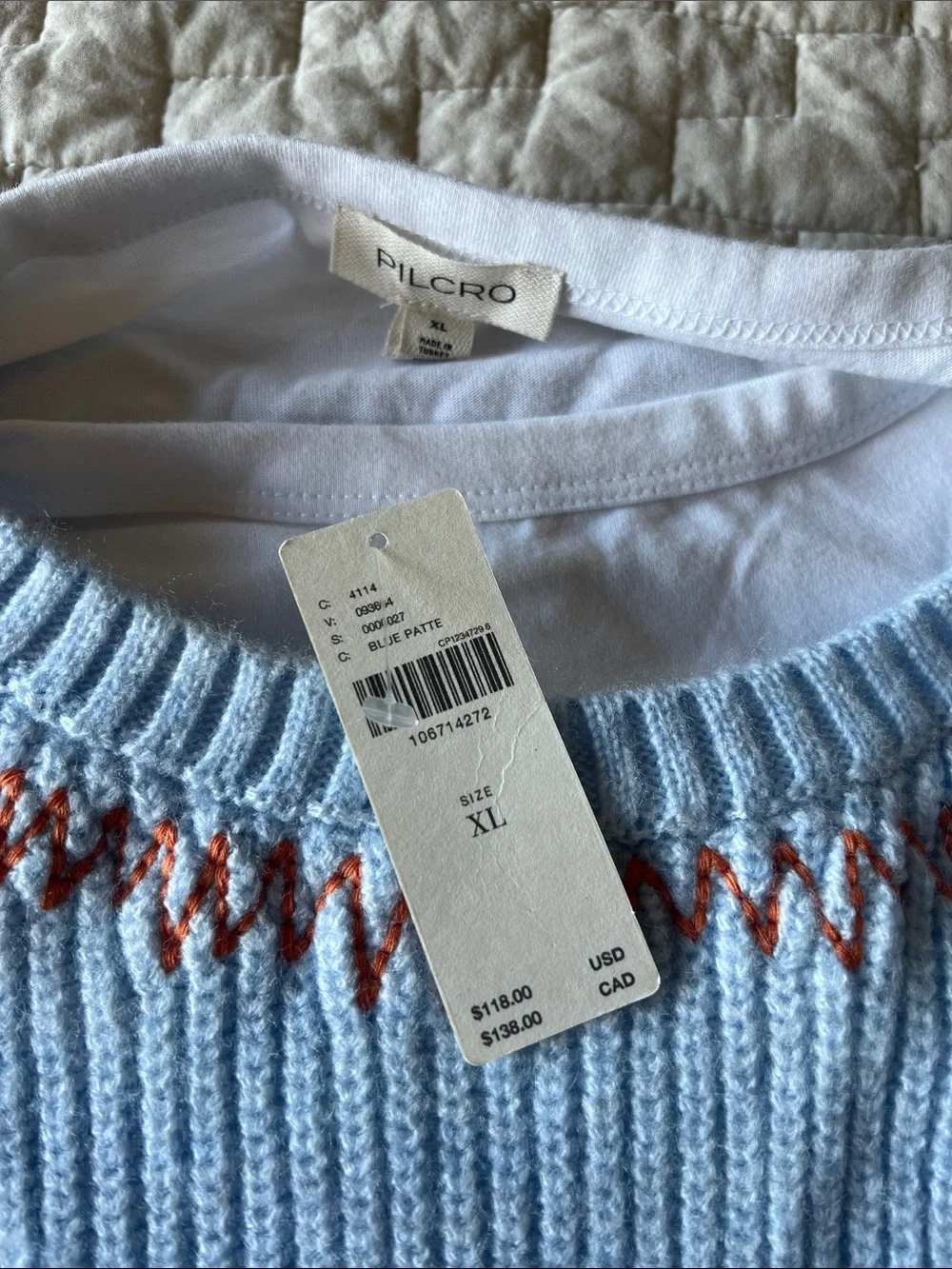 NWOT - Anthropologie Pilcro Twofer Zig-Zag Sweater Vest
